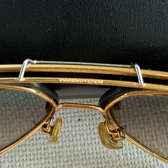 Dolce & Gabbana Brown Aviator Sunglasses DG 2075 034/13 63x13 135 - Picture 6 of 8